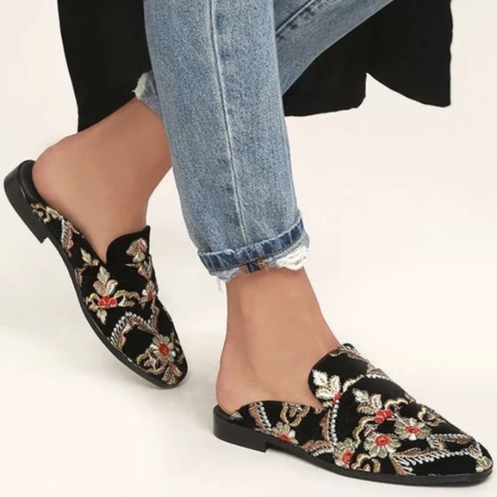 FREE PEOPLE NEW AT EASE BROCADE LOAFER SOLD OUT